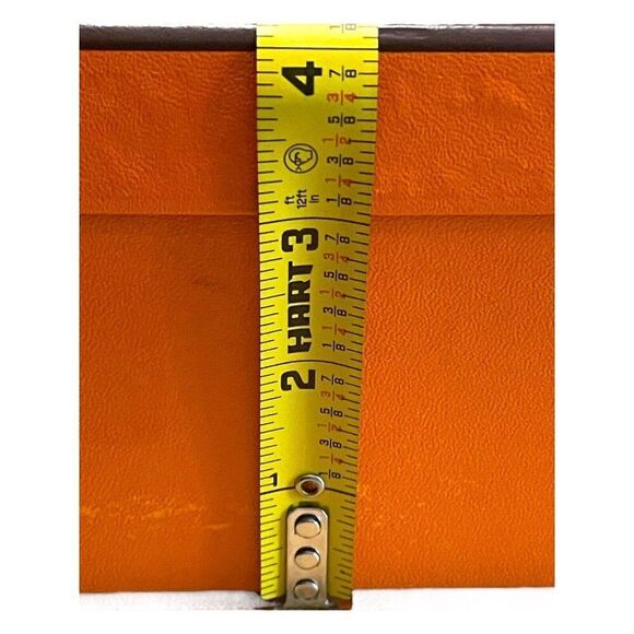 Authentic HERMES Paris Orange Empty Box 7”x8”x4” With Insert Removable Gift Set - Picture 7 of 8